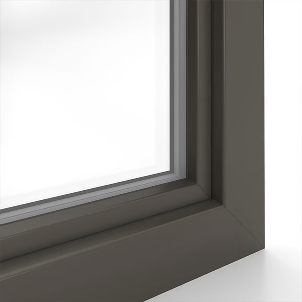 okno systemu IDEAL 4000 w kolorze Szary kwarcowy