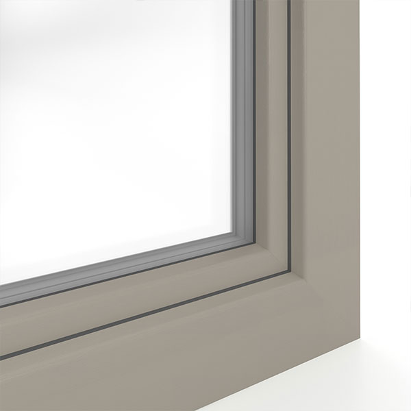 okno systemu IDEAL 7000 w kolorze Szary beżowy